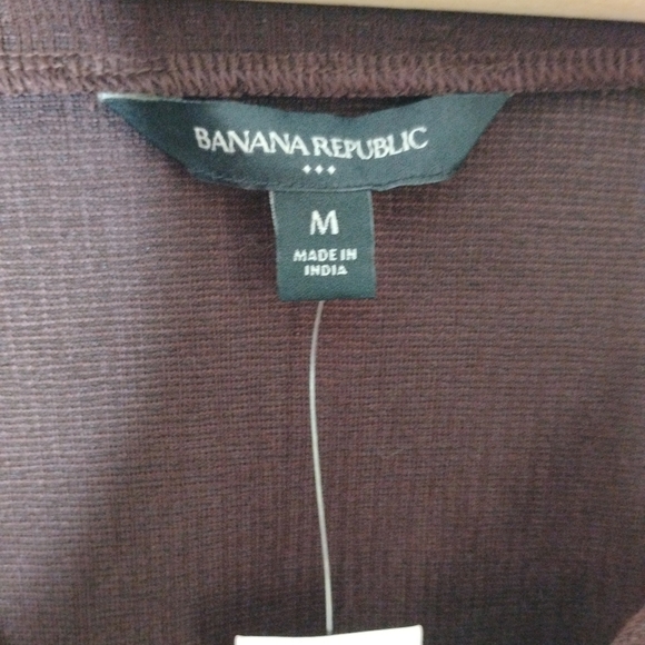 NWT Banana Republic Factory Dolman Sleeve V-Neck Textured Knit Top Size M Plum - Picture 7 of 9
